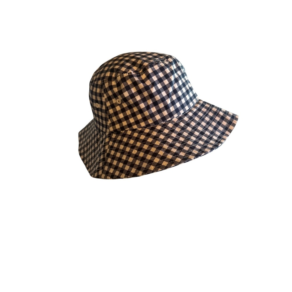 Abercrombie & Fitch Navy & White Checkered Bucket Hat